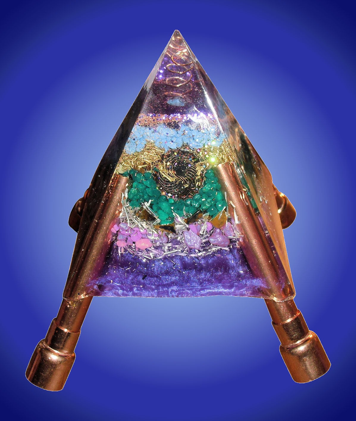Adjustable Orgone Pyramid Purple