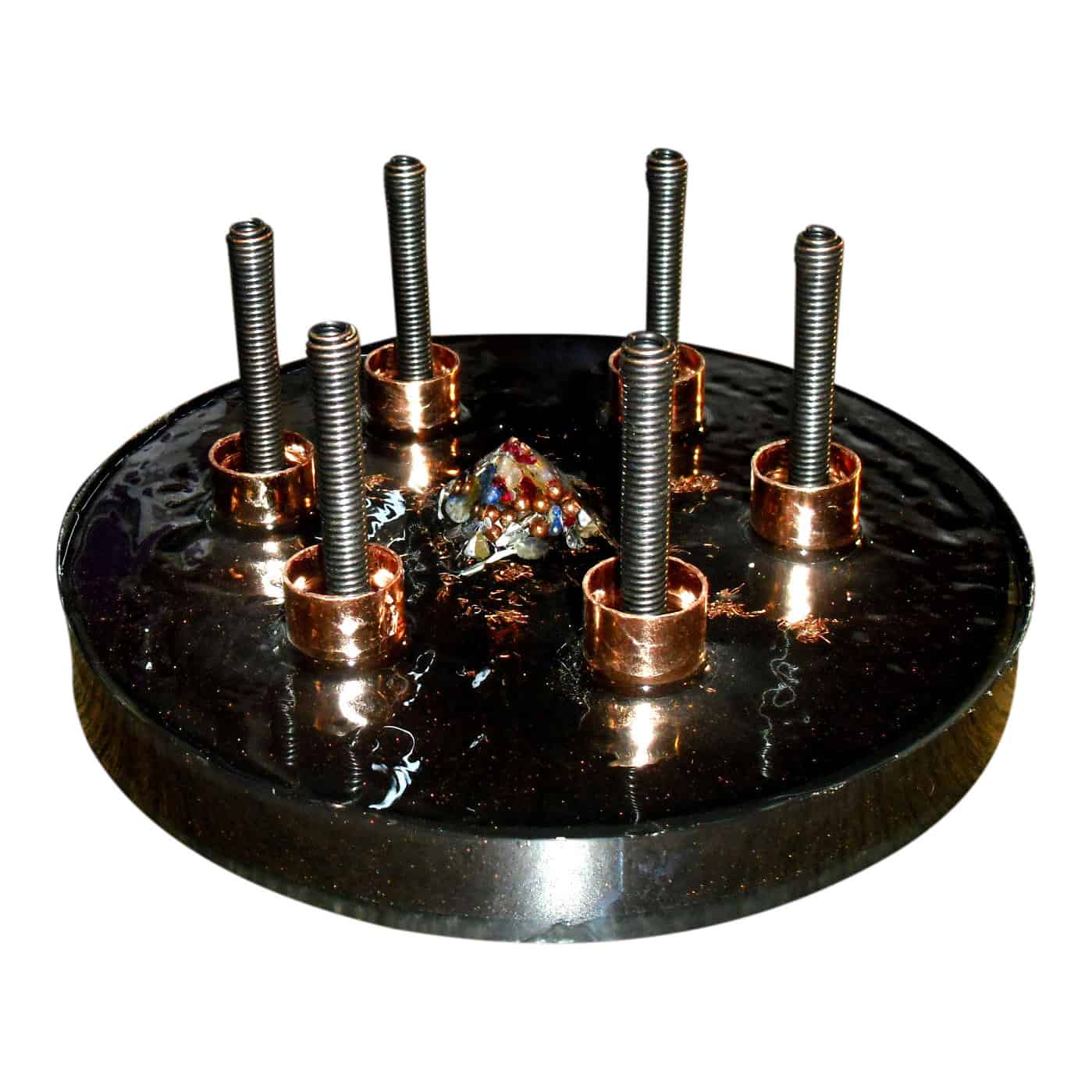 One Story Home Orgone Energy Security Tower - 6 Spires