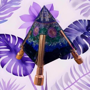Purple Adjustable Orgone Pyramid #2 - up to 10 feet
