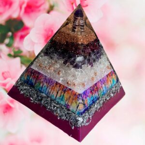 The Sanctuary Orgone Energy Harmonizer Pyramid - almost 6" tall